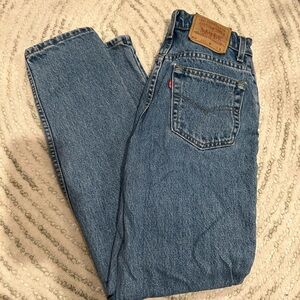 Levi - Classic Blue Denim Jeans - slim fit tailored leg - 512 size 7 SHT